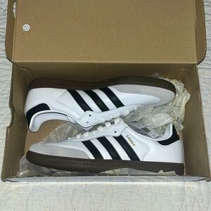 Adidas Original Men’s Samba OG Sneaker White/Black/Granite Size 5 1/2